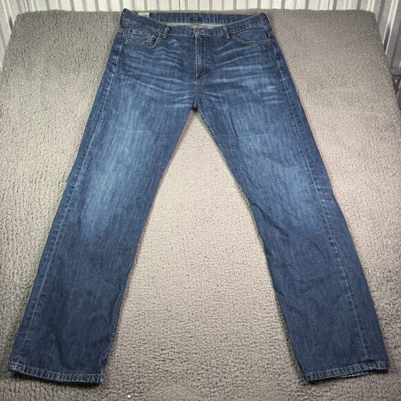 Levis 569 Jeans Mens 36x34 Medium Washed Denim Loose Straight Baggy Vintage Y2K - Picture 2 of 10